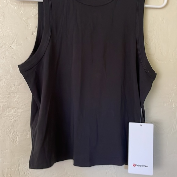 NWT LULULEMON CLASSIC TANK BLACK TANK SIZE 6 cotton black nwt - Picture 3 of 6